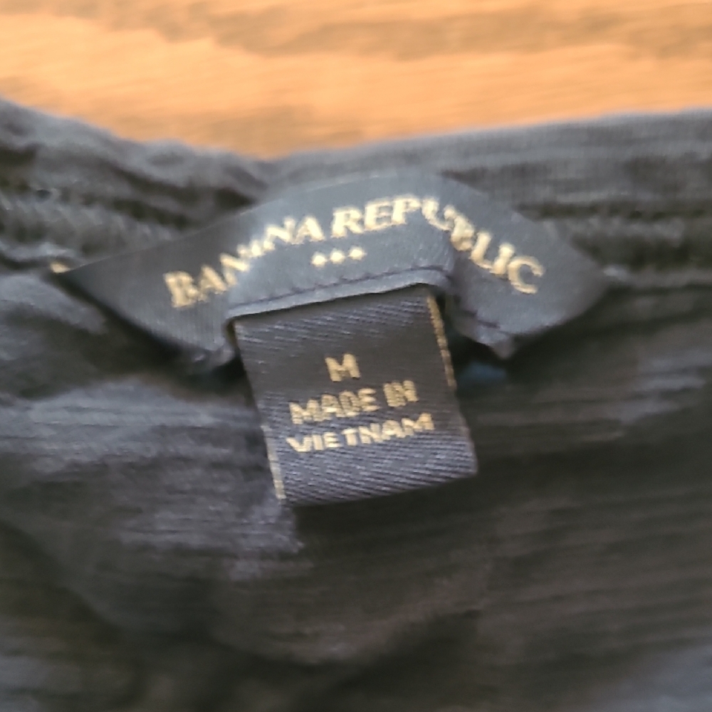 Banana Republic Blue Ruffled Tank Top - Picture 2 of 3